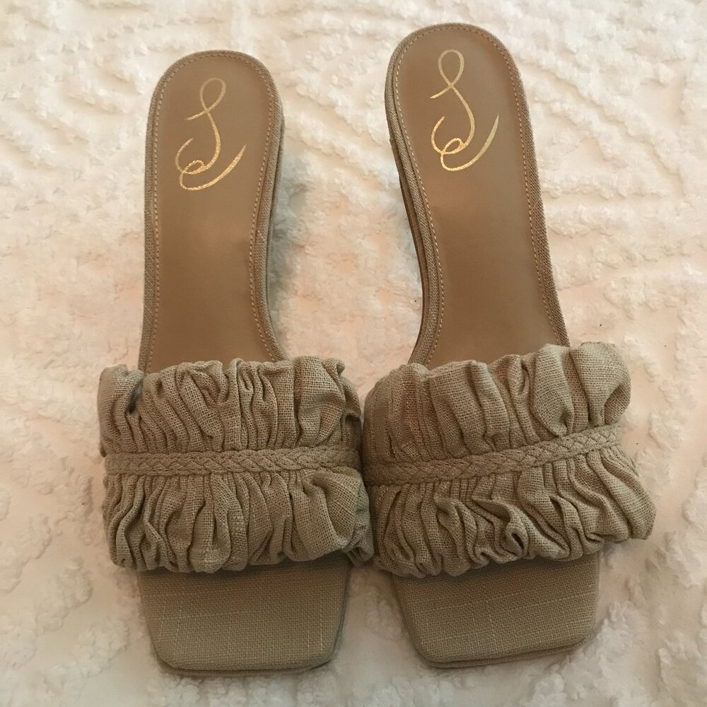 'Sam Edelman' Nude Kitten Heel Mule - Size 9.5